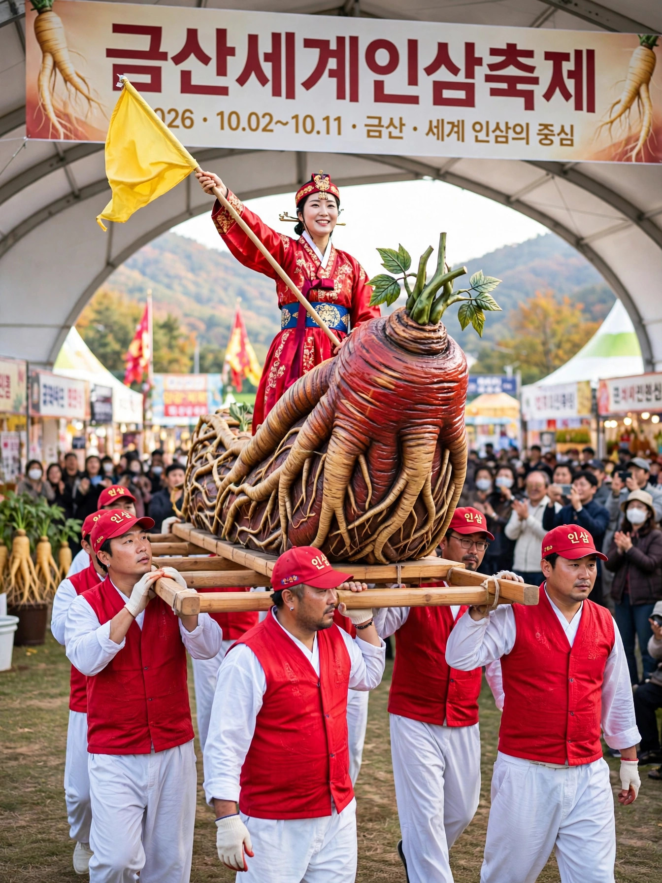 금산세계인삼축제 개막 인삼 퍼레이드