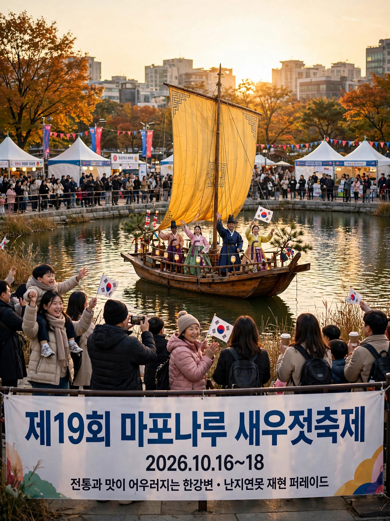 개막 황포돛배 입항 재현