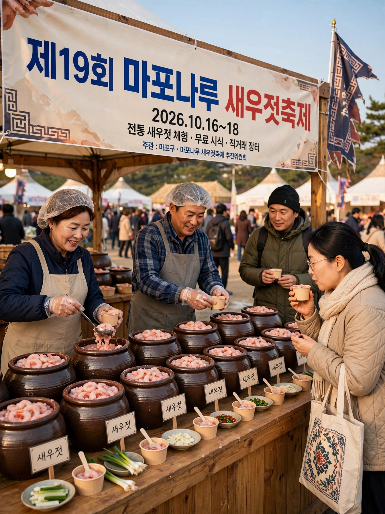 새우젓 항아리 장터