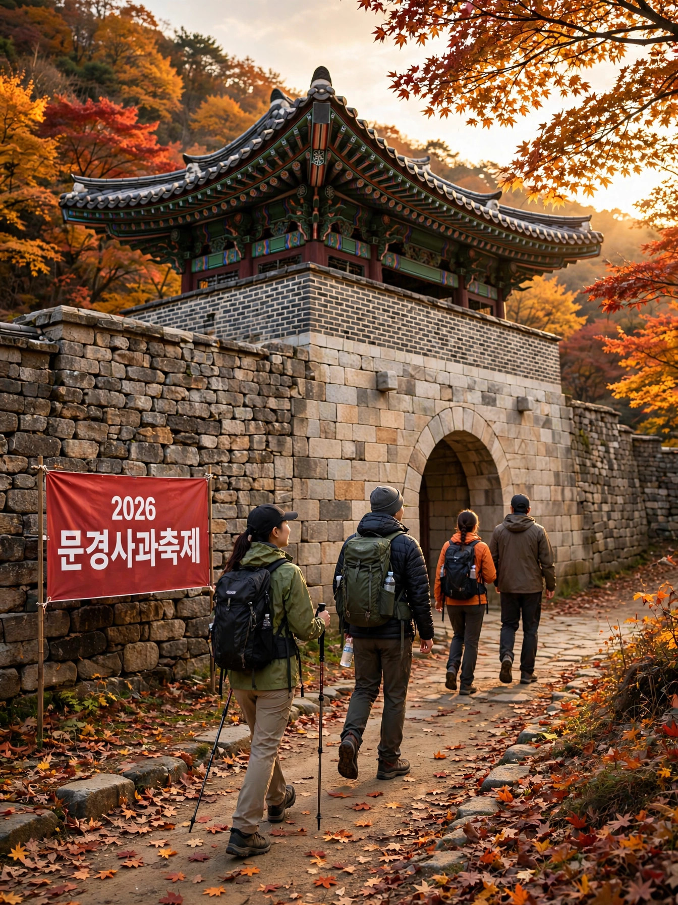 문경새재 제1관문과 단풍길 산책