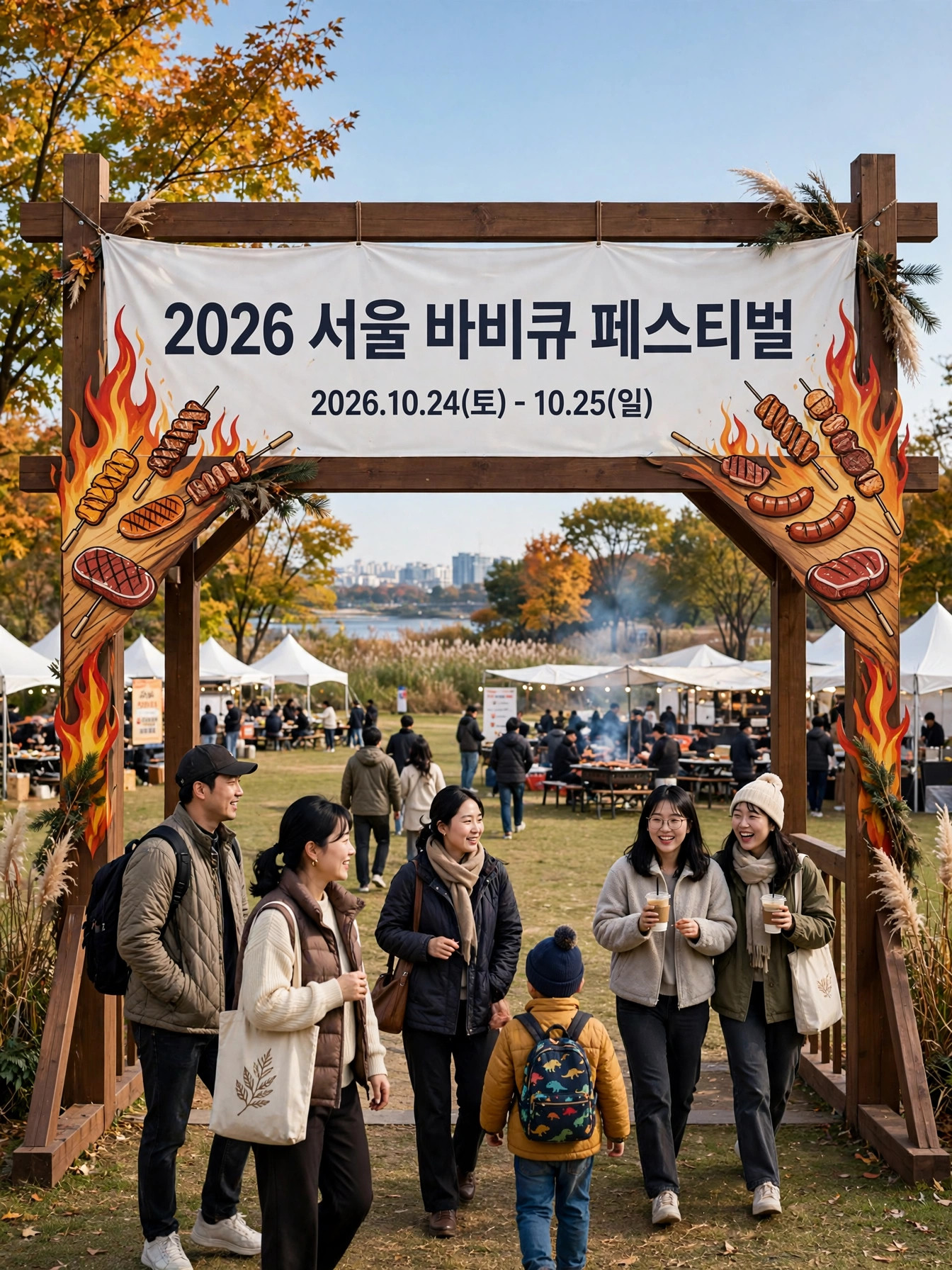 축제 입구 게이트