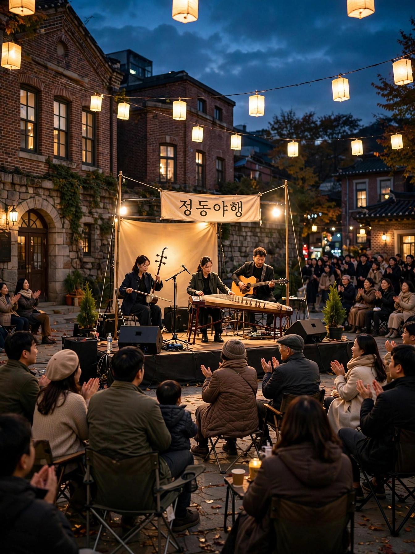 정동 야간 거리 공연