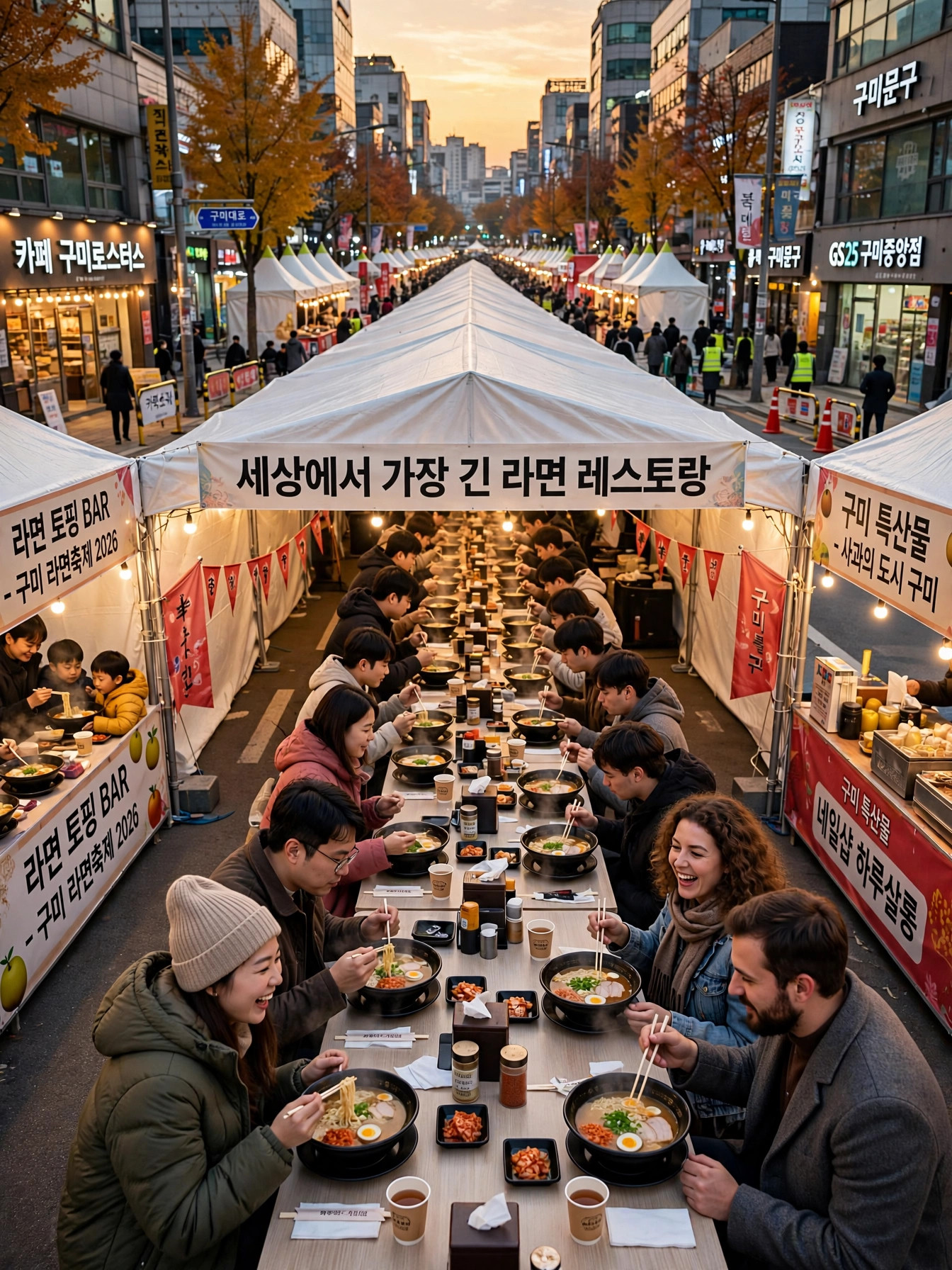 세상에서 가장 긴 라면 레스토랑