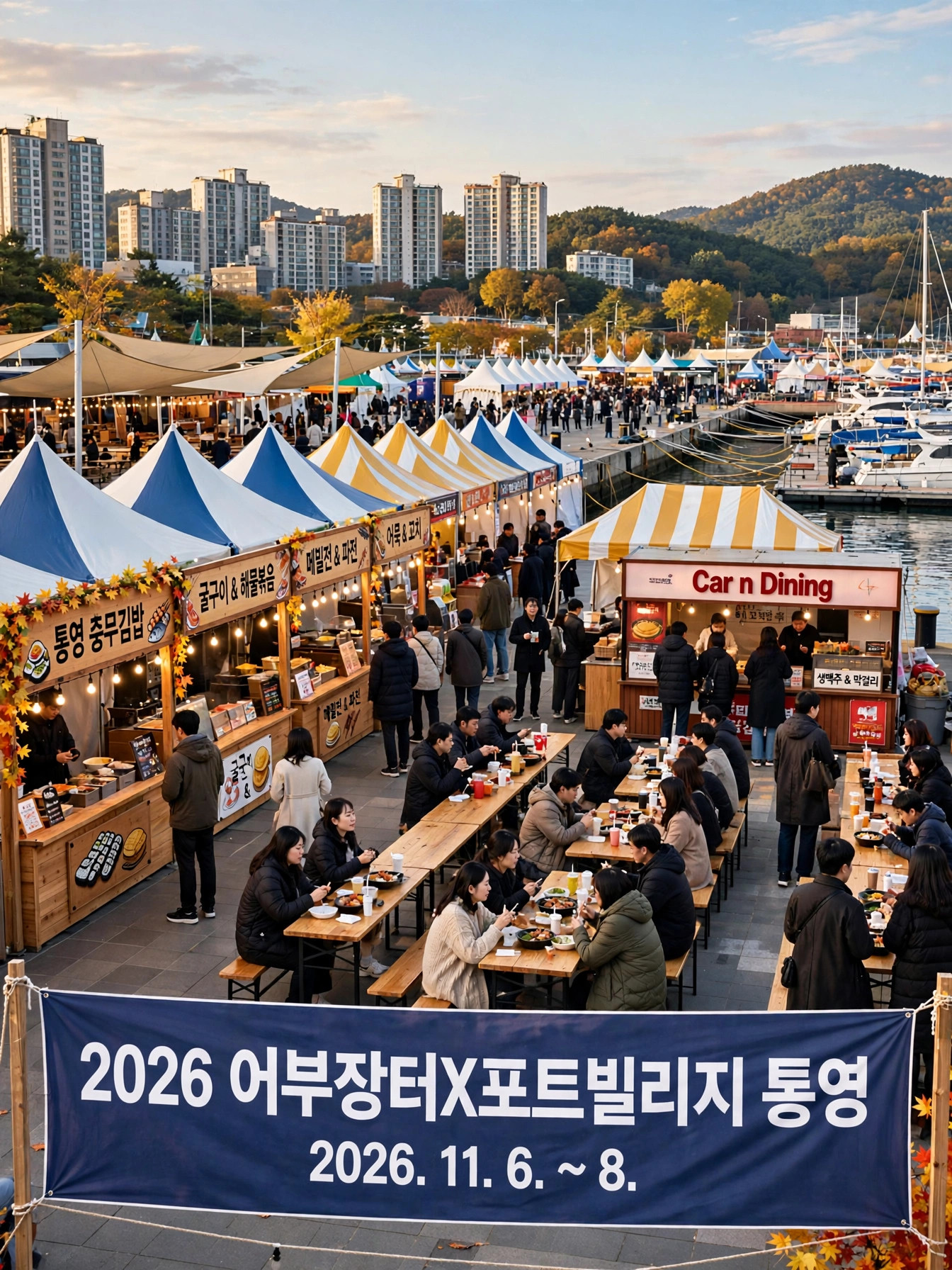2026 어부장터X포트빌리지 통영 축제장 전경