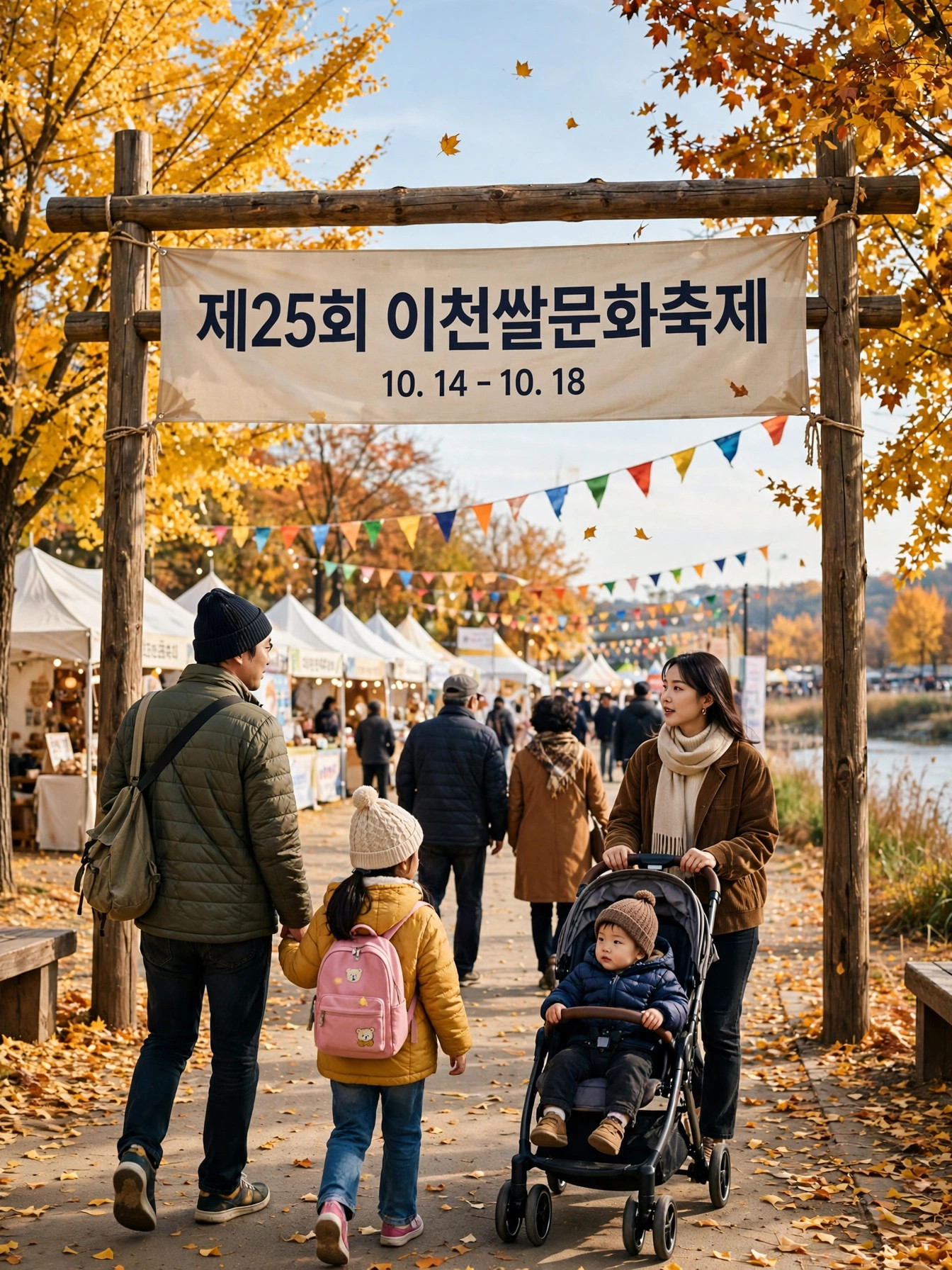 제25회 이천쌀문화축제 입구 현수막