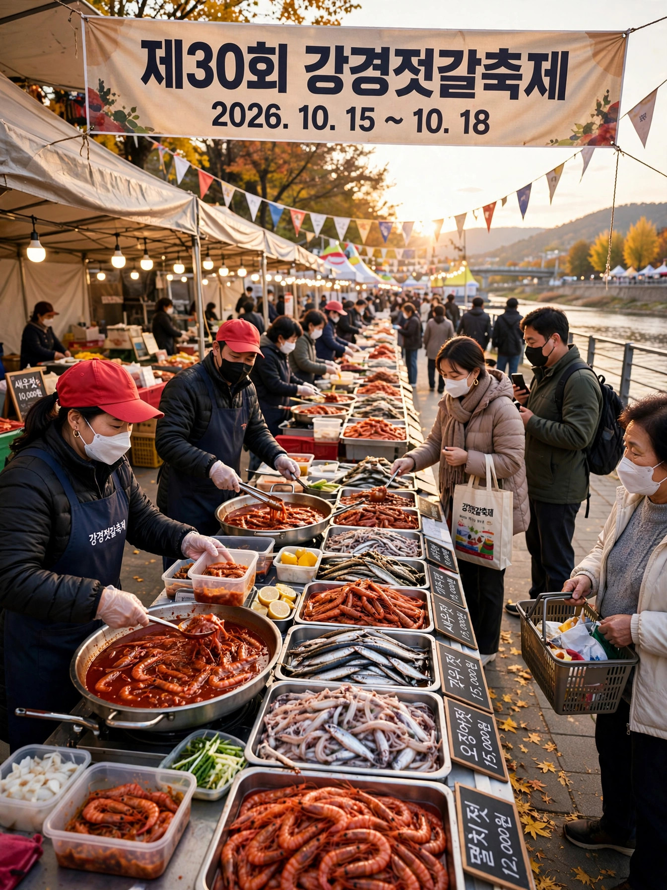 2026 강경젓갈축제 금강둔치 젓갈 장터 풍경