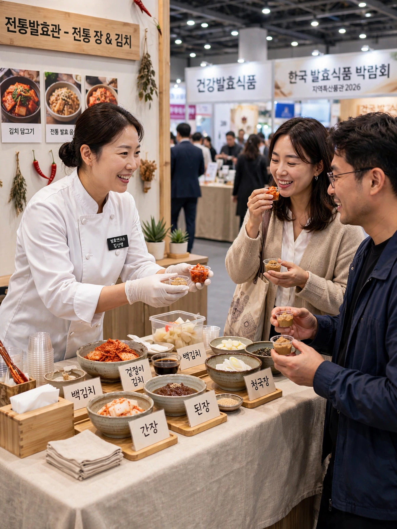 전주국제발효식품엑스포 시식 부스