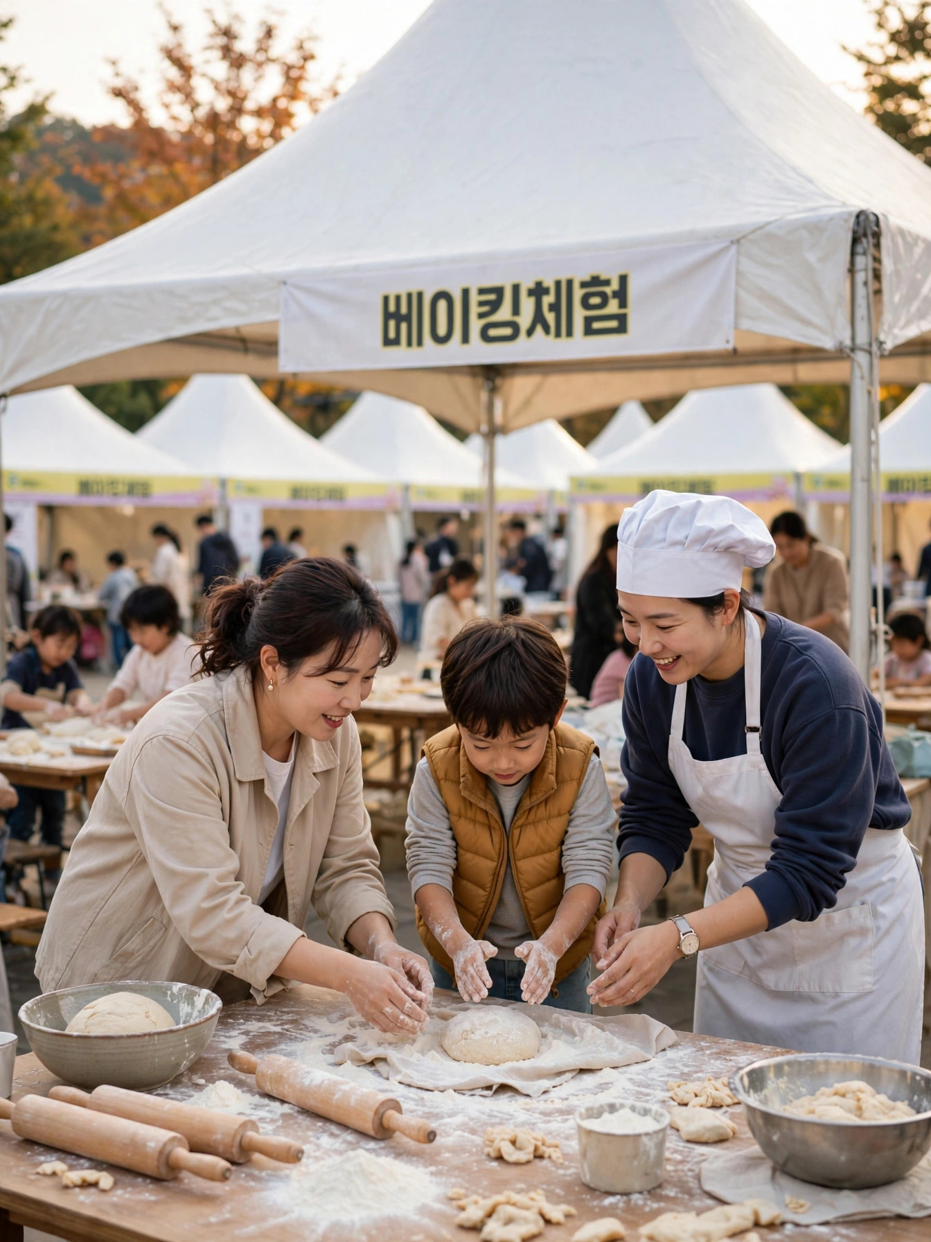 빵빵데이 천안 야외 베이킹체험 부스