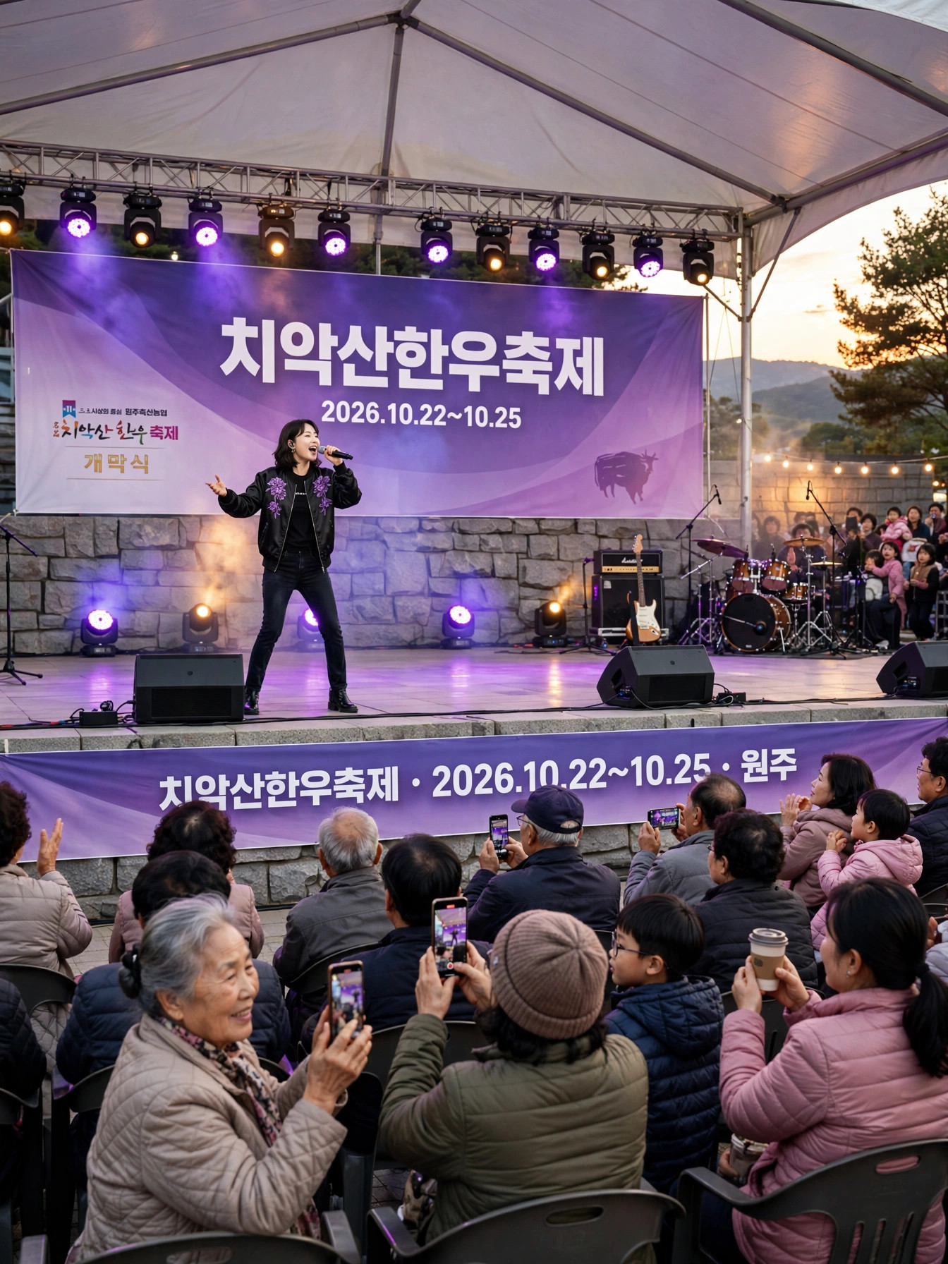 치악산한우축제 메인무대 개막식 공연