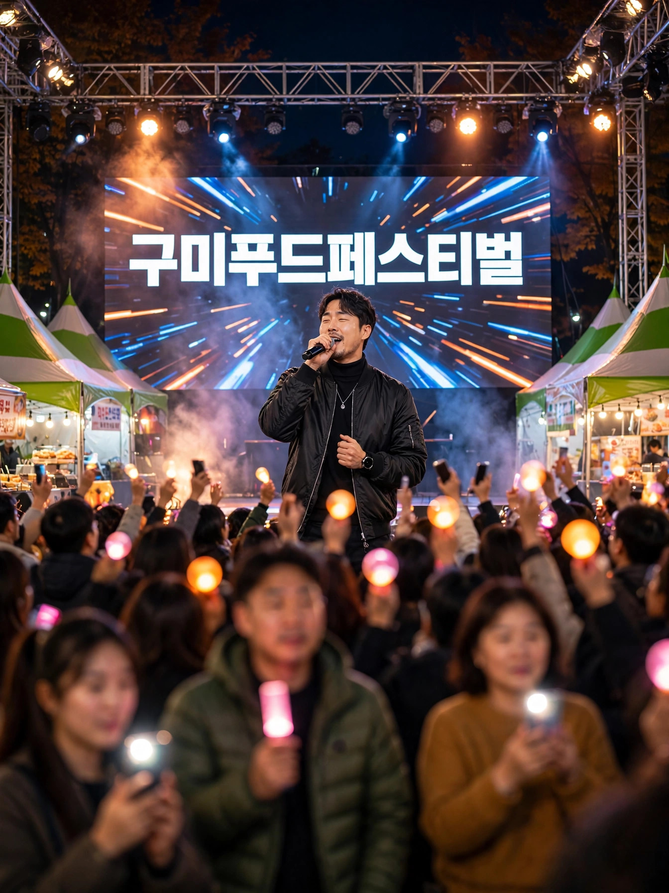 구미푸드페스티벌 야간 가수 공연