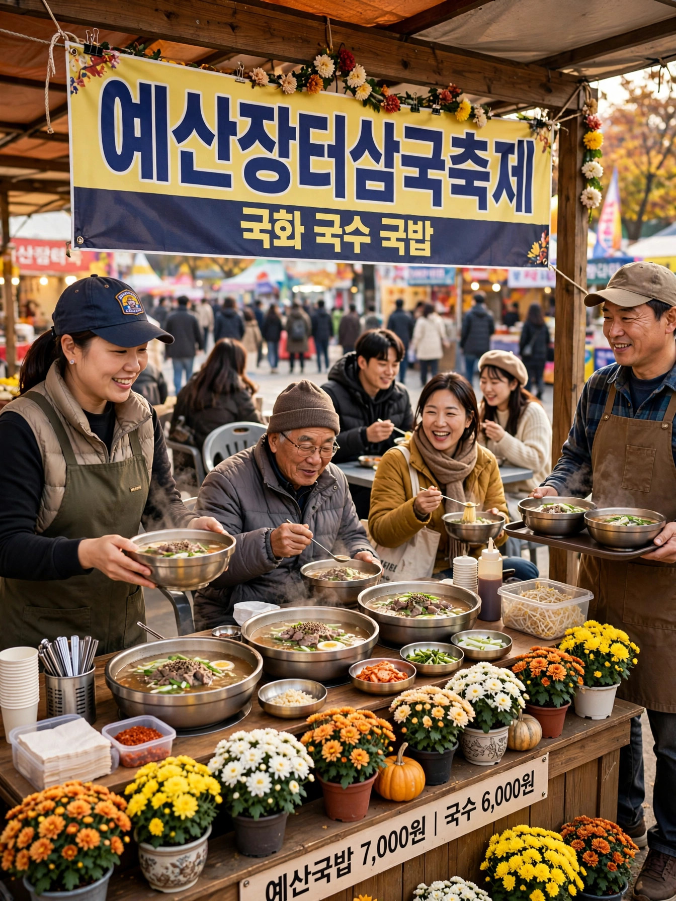 예산장터삼국축제 예산국밥·국수 부스