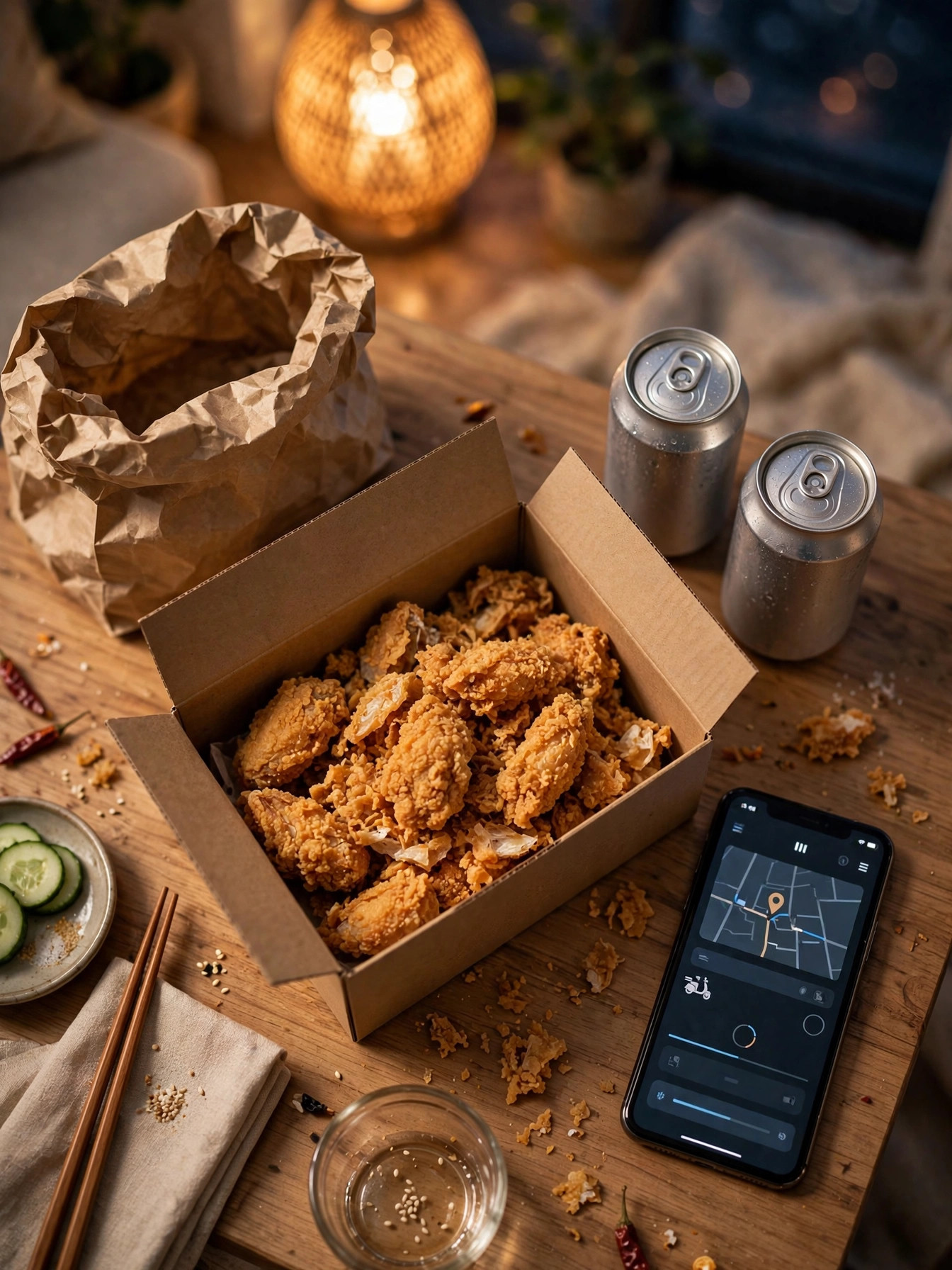 KFC 닭껍질튀김 배달 세트