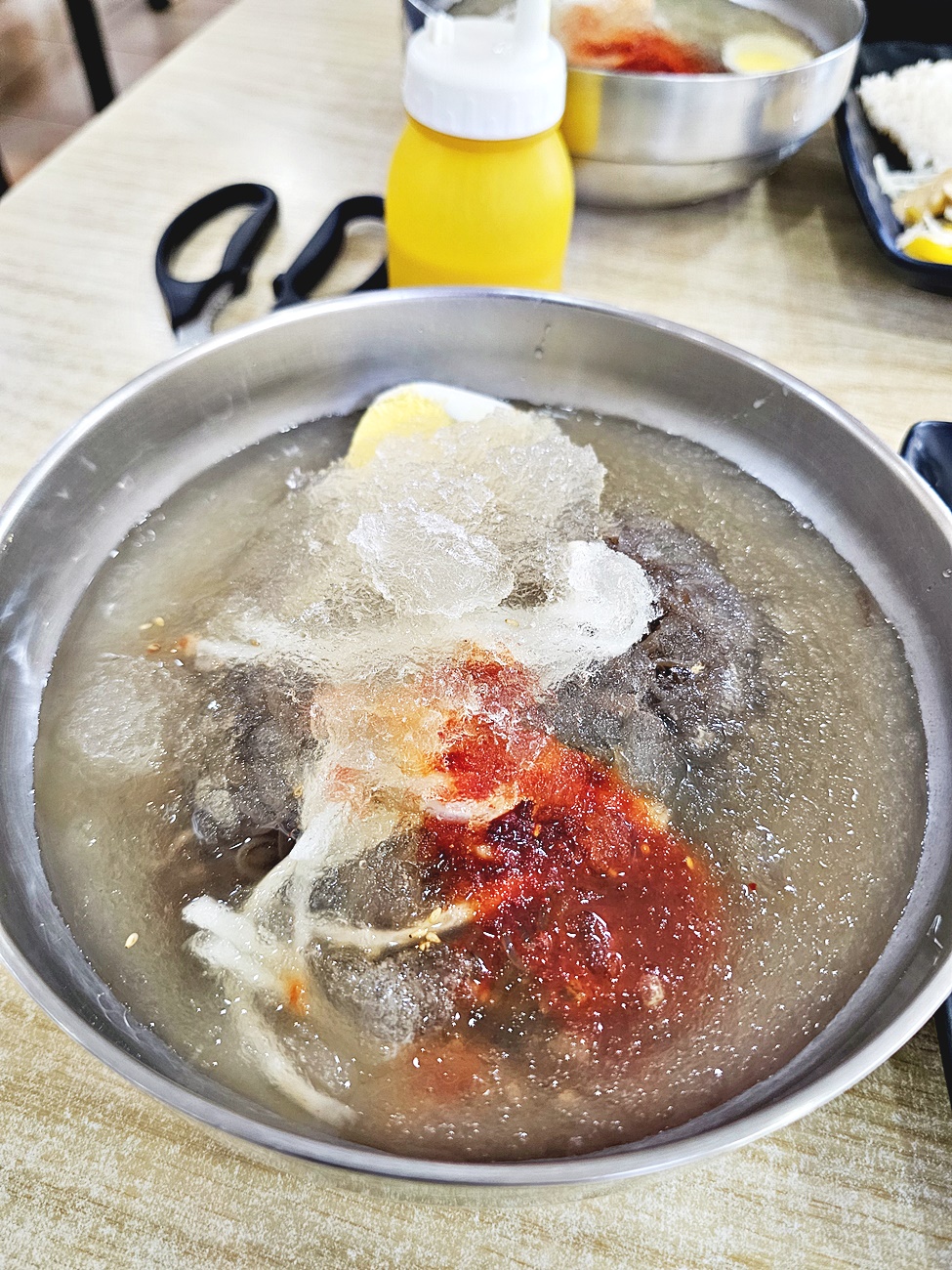 왕돈까스 물냉면