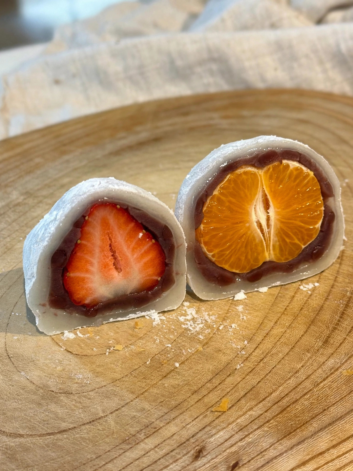 한정선 과일 찹쌀떡 단면