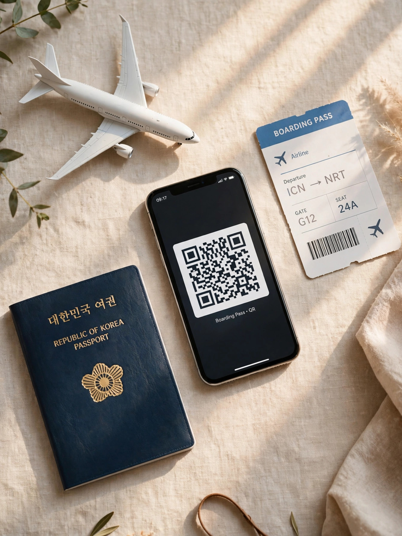 비짓재팬 등록 준비물 여권과 스마트폰