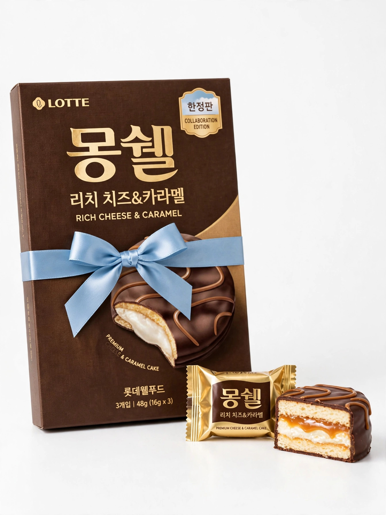 프리미엄 몽쉘 리치 치즈 카라멜 패키지