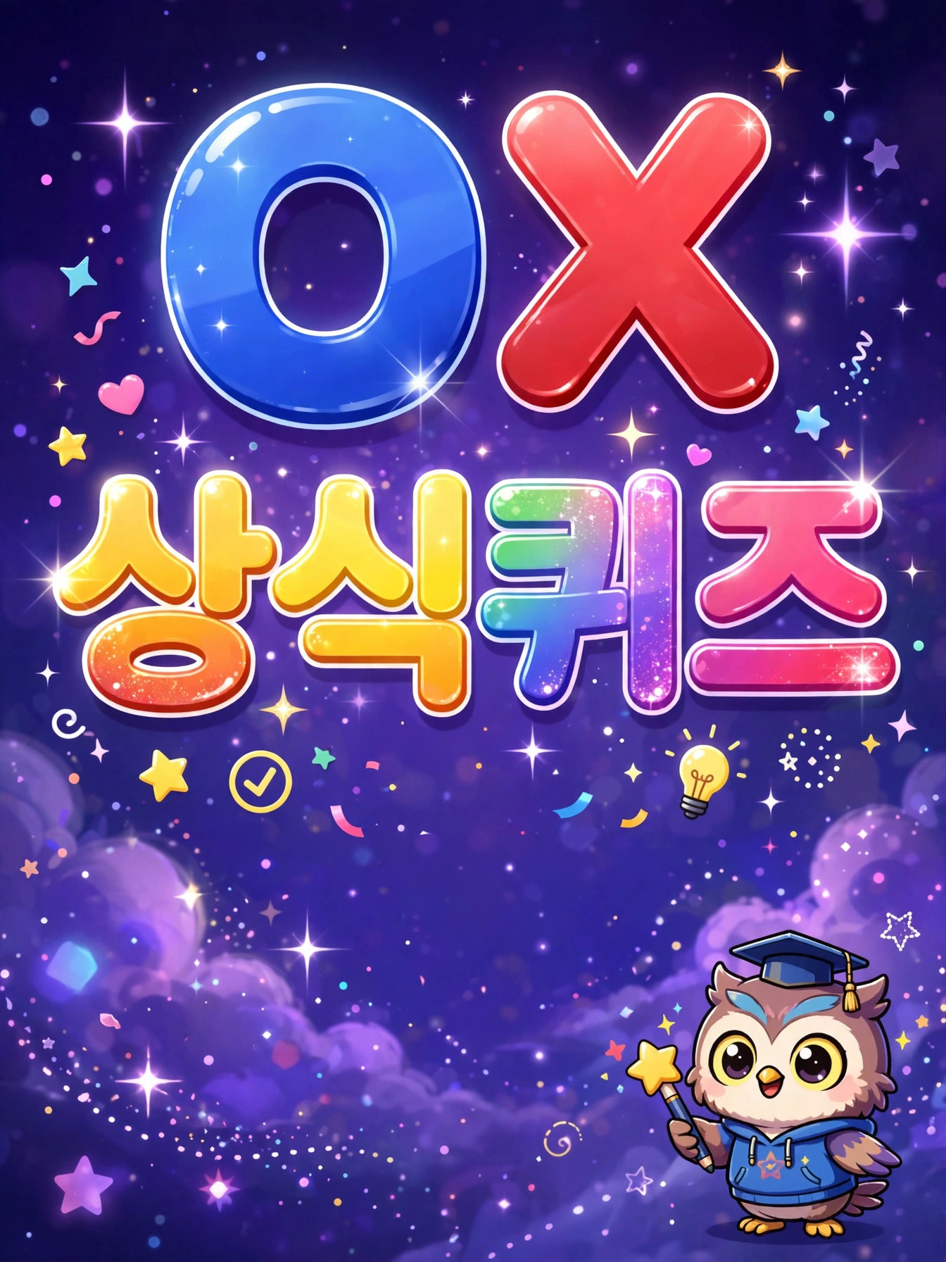 OX 상식퀴즈 일러스트