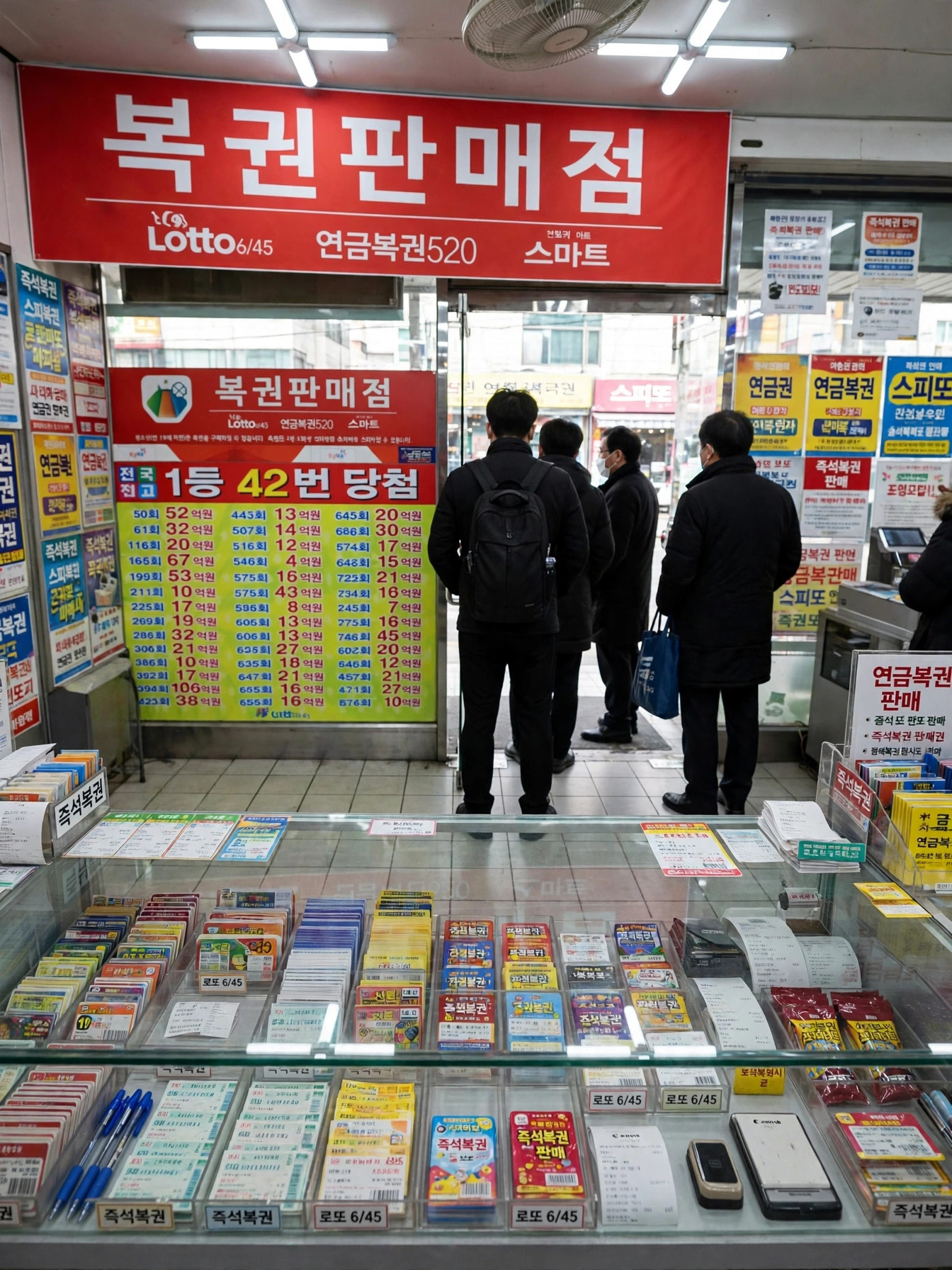 로또 판매점 내부 모습