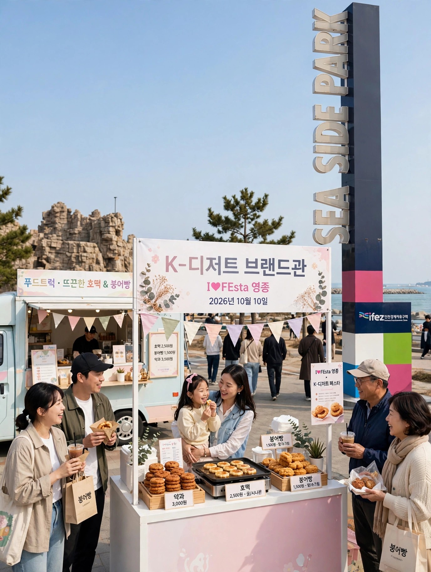 영종 K-디저트 브랜드관과 먹거리 부스