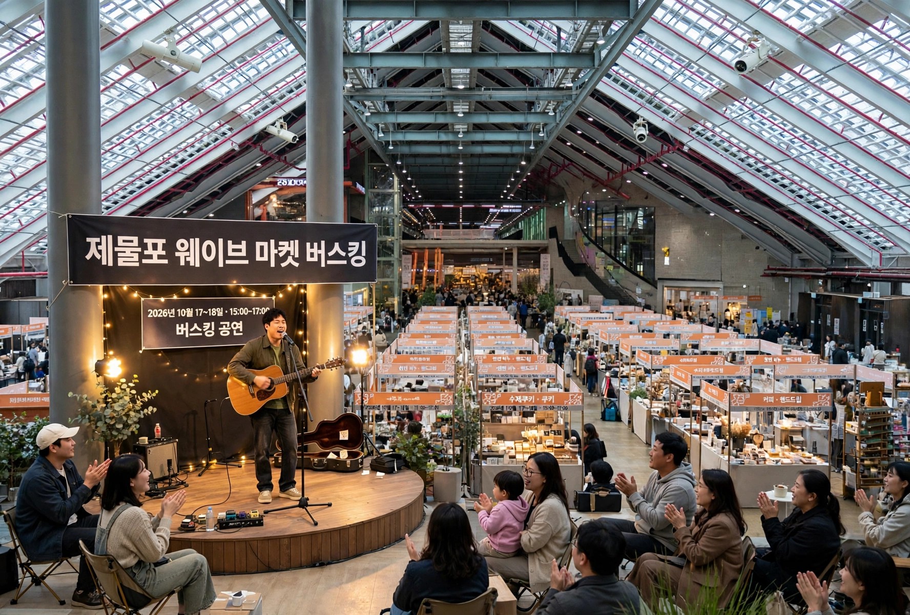 마켓 버스킹 공연