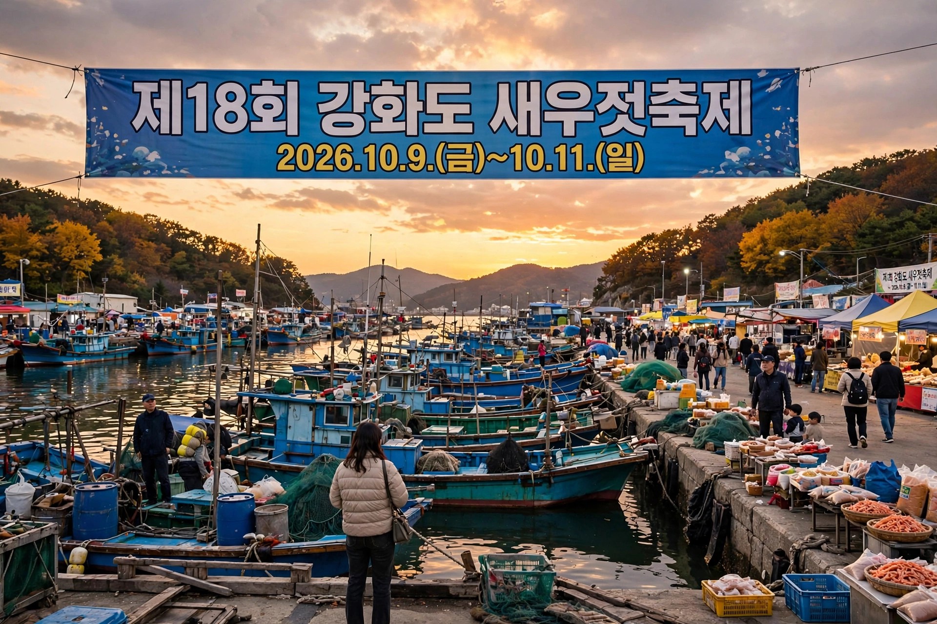 외포항 포구 전경