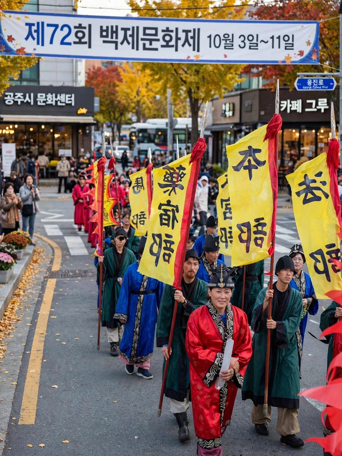 웅진성 퍼레이드 백제 의상 행렬