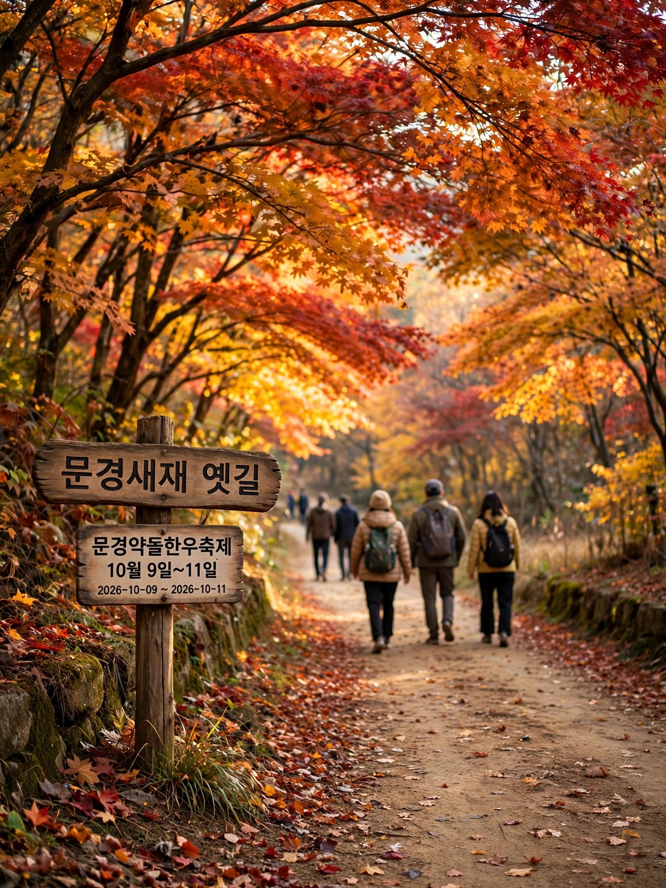 문경새재 가을 단풍 옛길