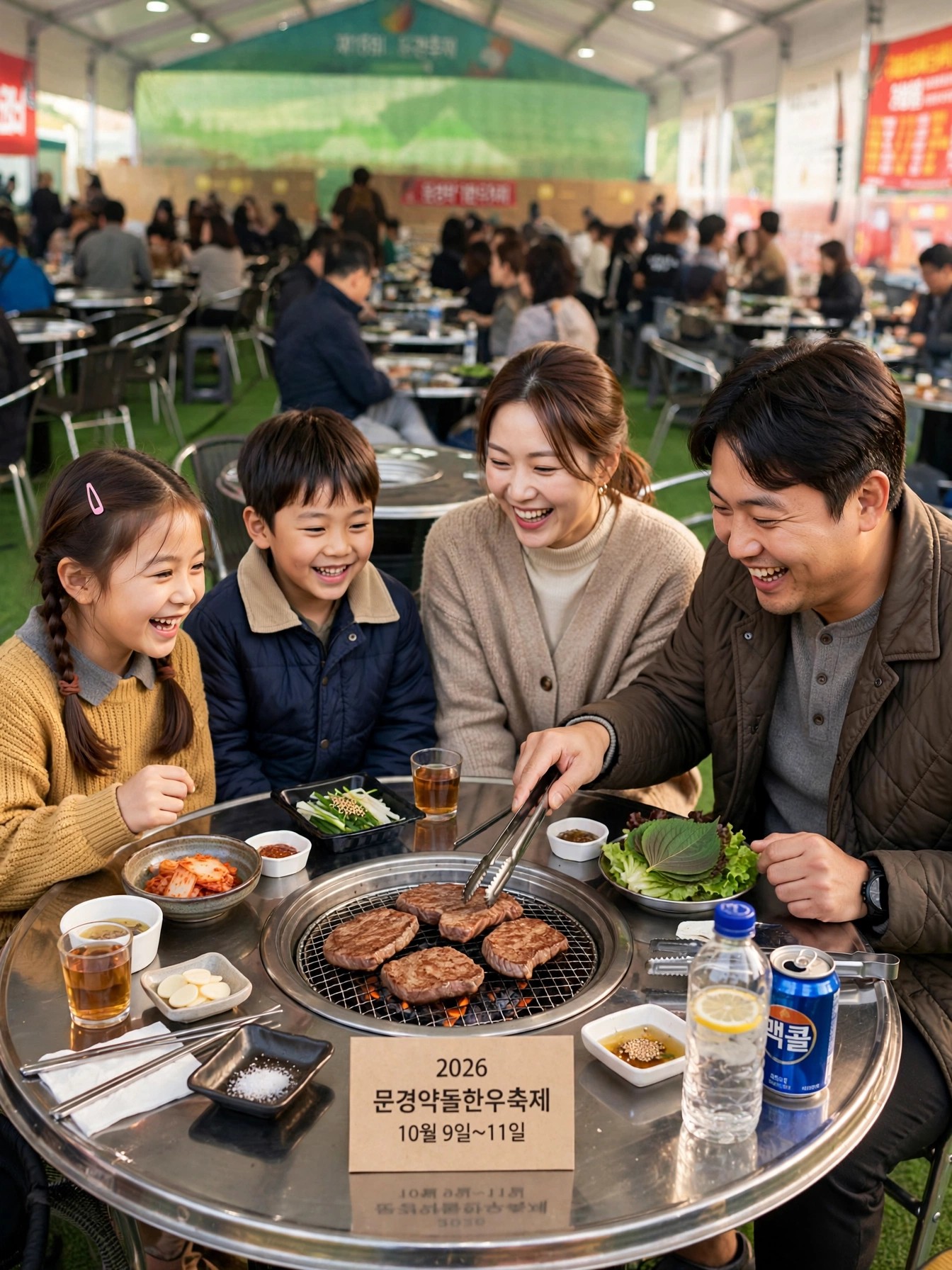 가족과 함께 즐기는 한우 구이