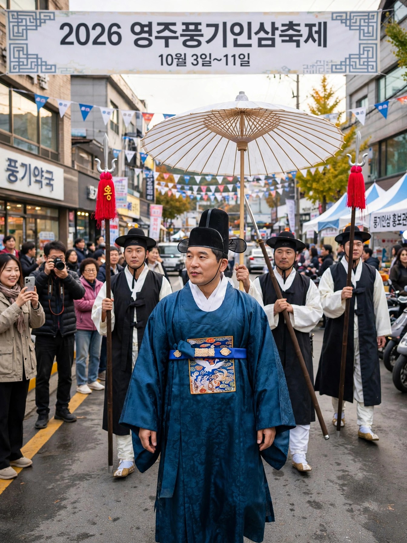 주세붕 군수 행차 재현 전통 행렬