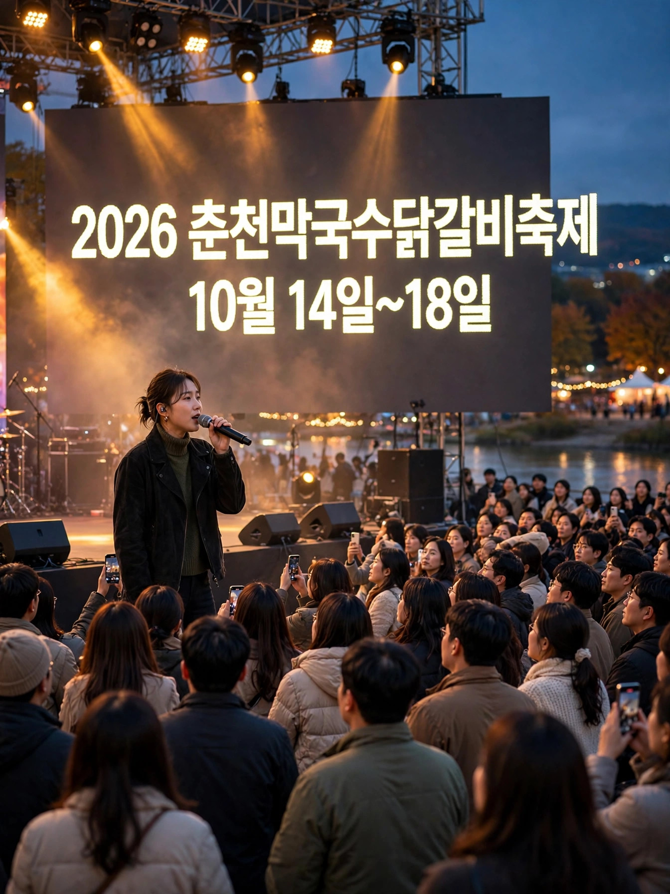 저녁 공연 무대