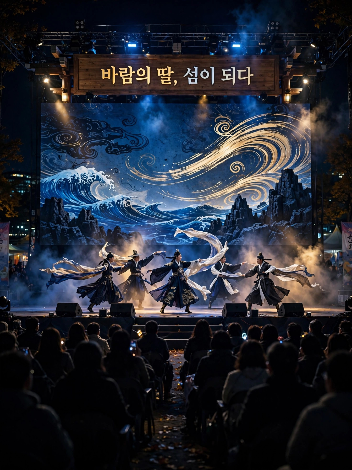 창작 가무극 '바람의 딸, 섬이 되다' 무대