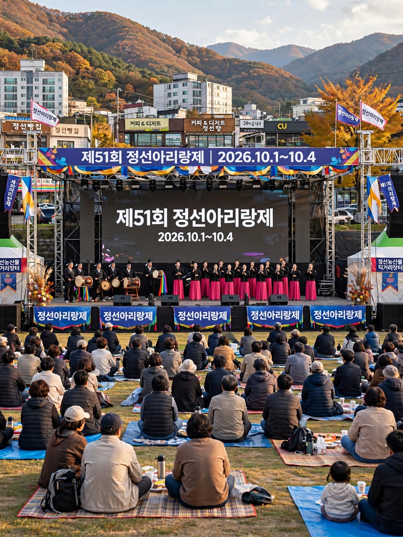 2026 정선아리랑제 가을 정선 풍경과 축제 무대