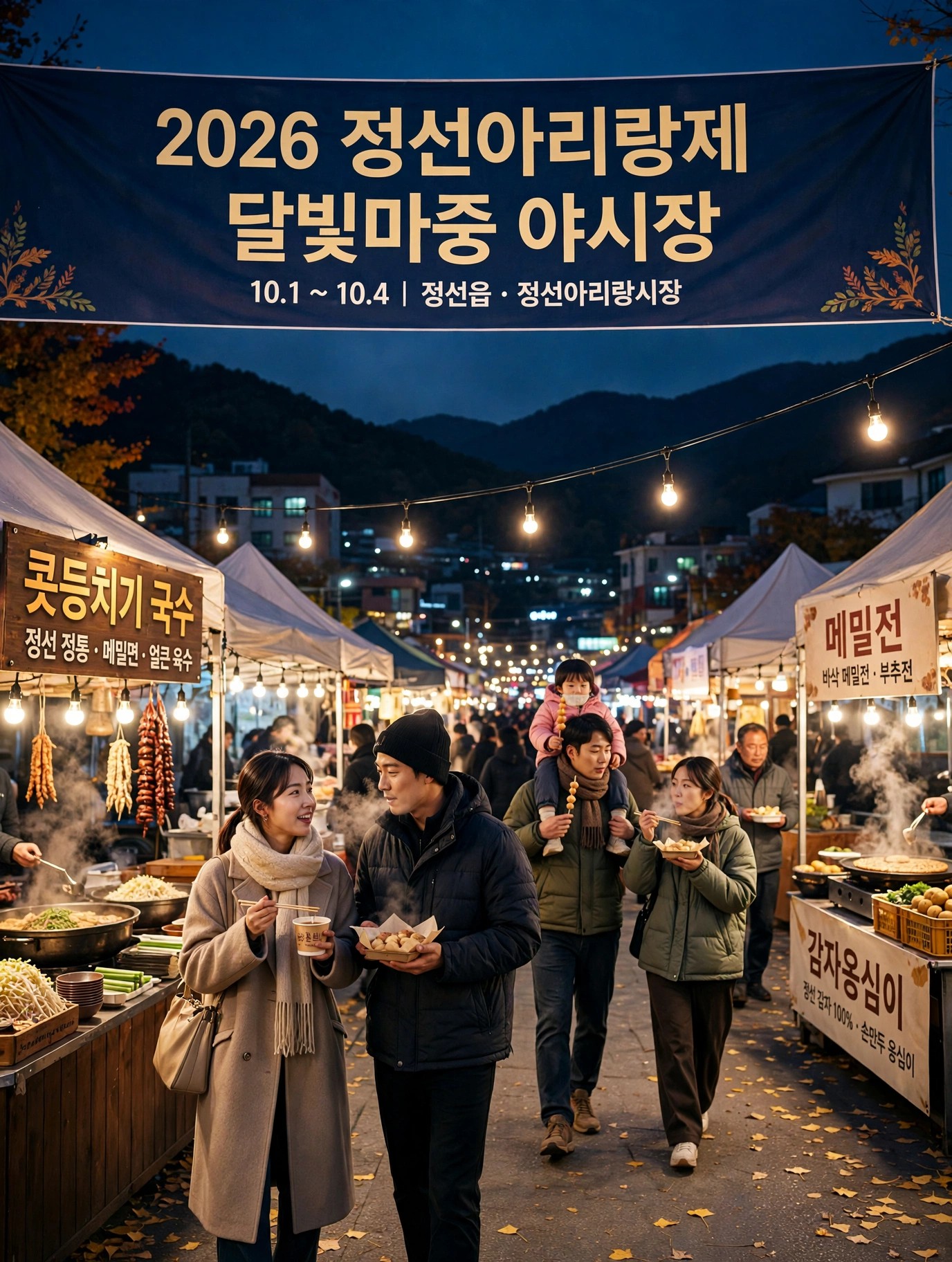 정선아리랑제 야시장 먹거리 장터
